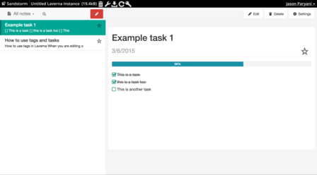 Laverna screenshot