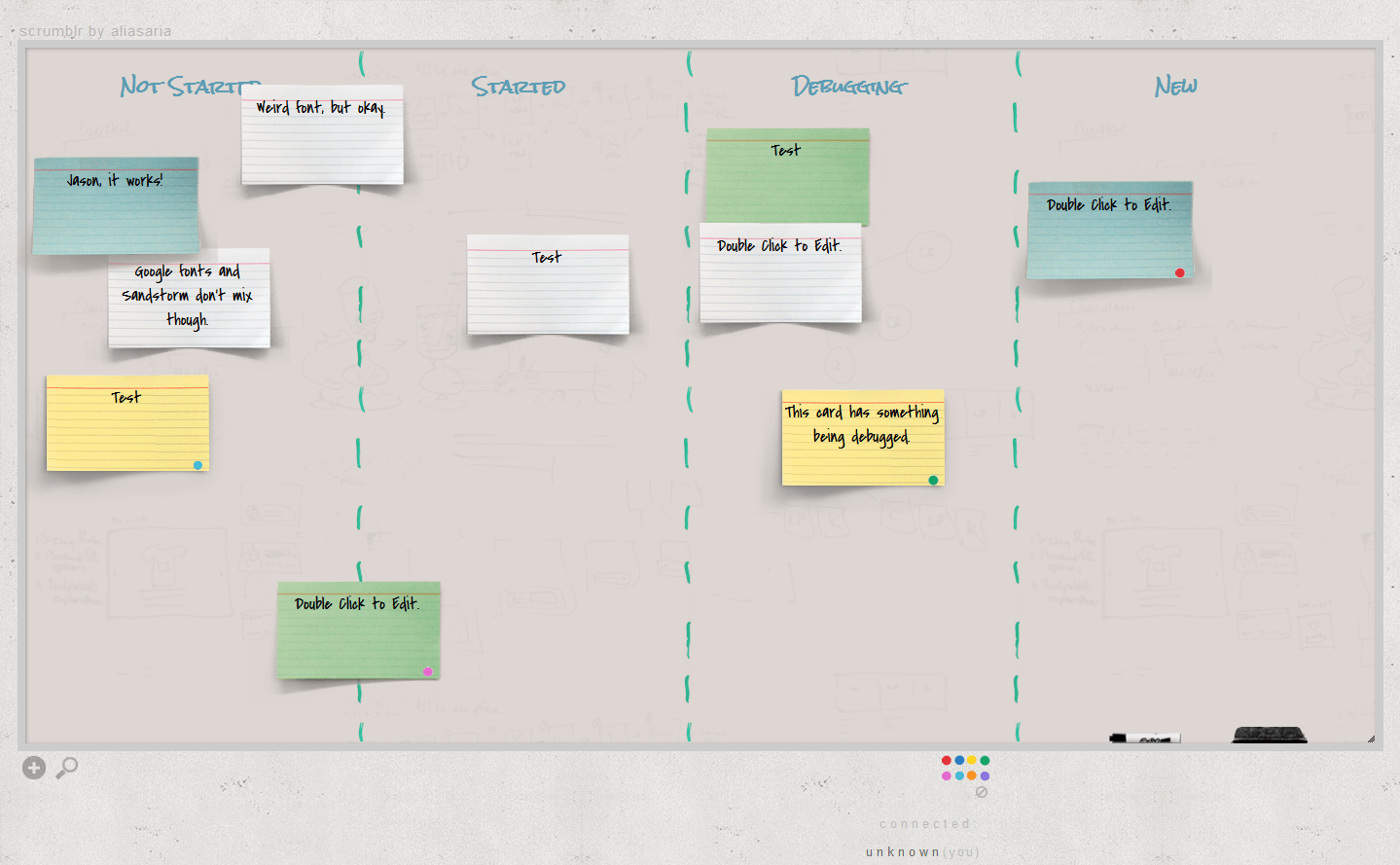 Scrumblr screenshot