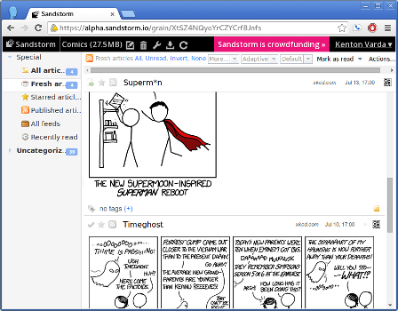 Tiny Tiny RSS screenshot