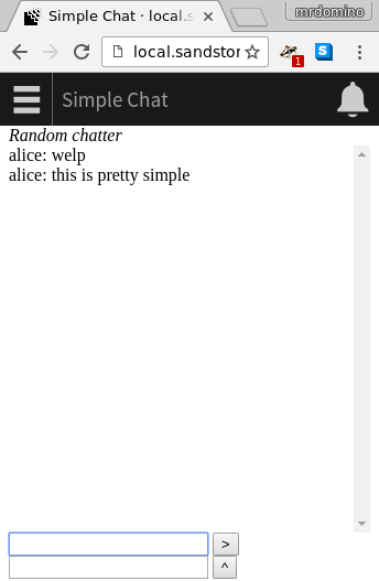 Simple Chat screenshot