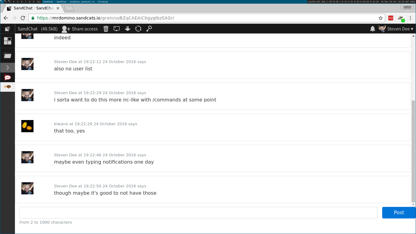 SandChat screenshot