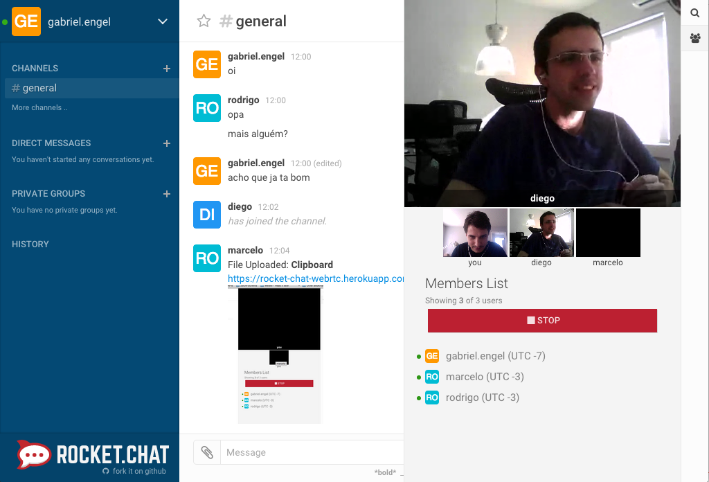 Rocket.Chat screenshot