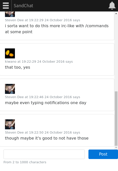 SandChat screenshot