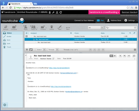 Roundcube screenshot