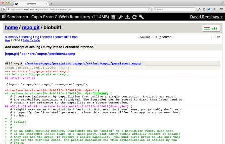 GitWeb screenshot