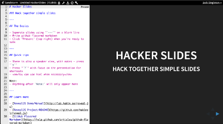 Hacker Slides screenshot