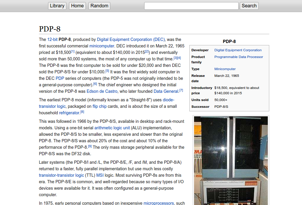Kiwix screenshot